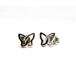 Butterfly Charm Sterling Silver Earrings