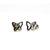 Butterfly Charm Sterling Silver Earrings