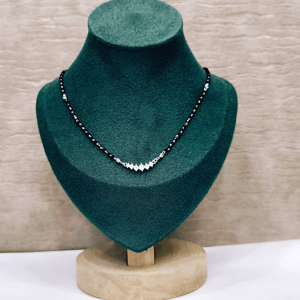 Minimal Style Silver Mangalsutra