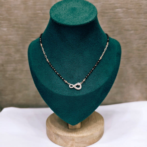 Rose Gold Infinity Silver Mangalsutra