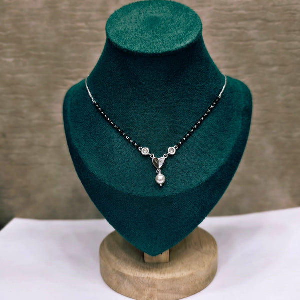 Classic Heart Silver Mangalsutra