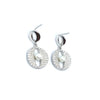Oria Shine Drops Silver Earrings