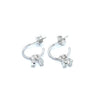 Radiant Loop Silver Earrings