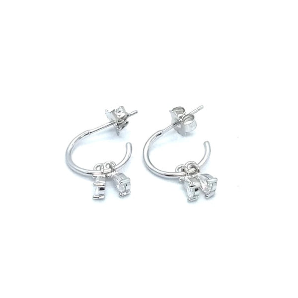 Radiant Loop Silver Earrings