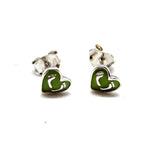 Twinkle Heart Charm Silver Earrings