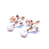 Ivora Blush Charm Silver Earrings