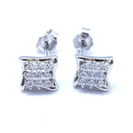 Celeste Spark Stud Silver Earrings