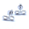 Infinity Glow Sterling Silver Earrings