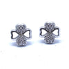 Frost Petal Silver Earrings
