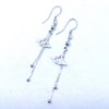 Serenity Bar Drops Silver Earrings