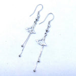 Serenity Bar Drops Silver Earrings