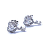 Velour Shine Hoops Silver Earrings