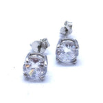 Halo Glow Drops Silver Earrings