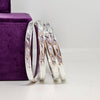 Elegant Charm Sterling Silver Bangle Set