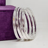 Timeless Sparkle 925 Sterling Silver Bangle Set