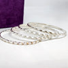 Radiant Beauty Sterling Silver Bangle Set