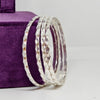 Radiant Beauty Sterling Silver Bangle Set
