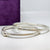 Contemporary Oval Sterling Silver Bangle