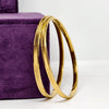 Royal Glow 925 Sterling Silver Gold Plated Bangle
