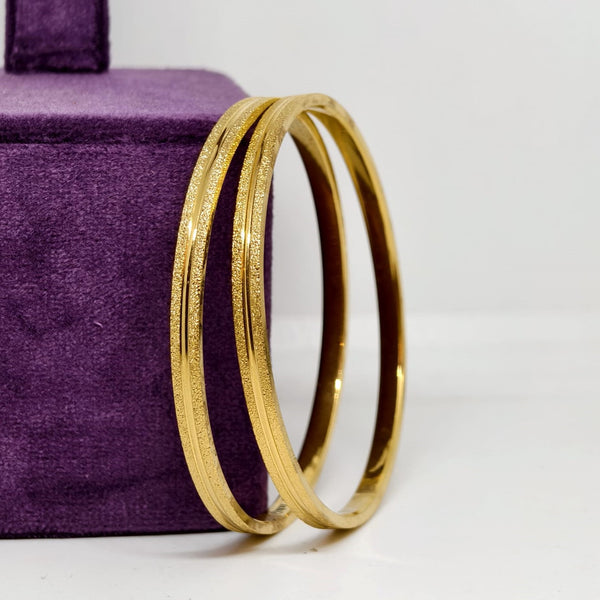 Eternal Gold Sterling Silver Bangle