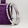 Diamond-Cut Sterling Silver Bangle