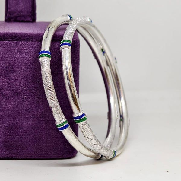 Diamond-Cut Sterling Silver Bangle