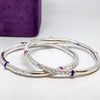 Modern Geometric Sterling Silver Bangle