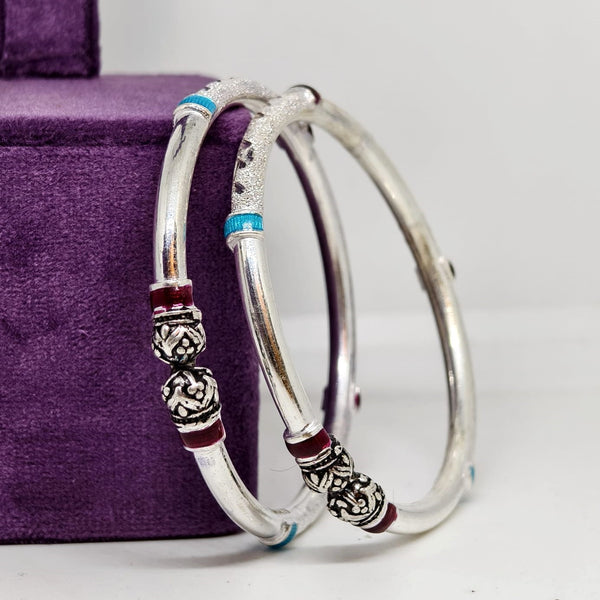 Contemporary Oval Sterling Silver Bangle