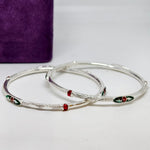 Opaline Grace Silver Bangle