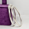 Pure Elegance Sterling Silver Plain Bangle