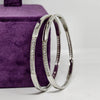 Noble Sparkle Sterling Silver Diamond Bangle