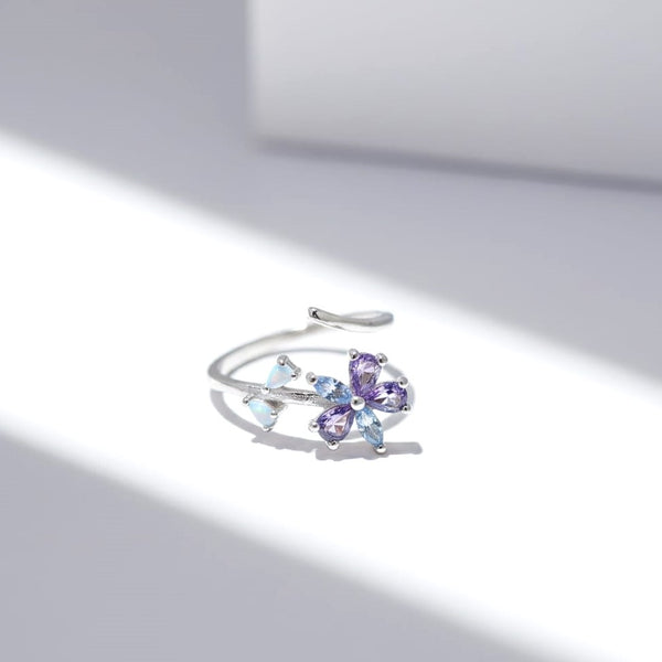 Starlight Whisper Silver Ring
