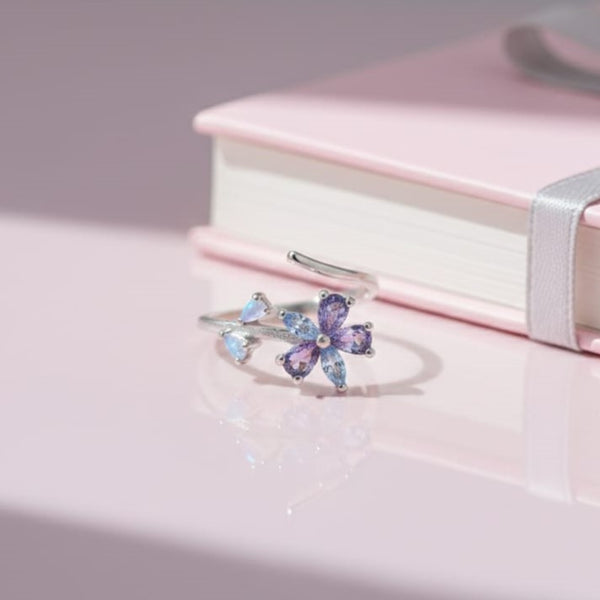 Starlight Whisper Silver Ring