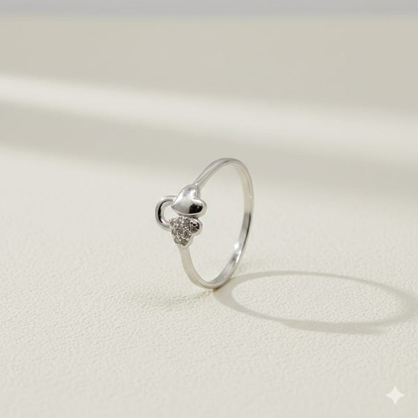 Minimal Glow Silver Ring