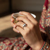 Minimal Glow Silver Ring