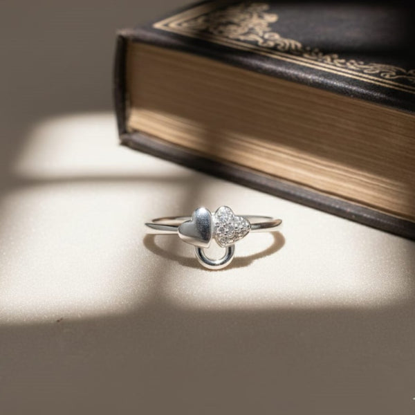 Minimal Glow Silver Ring