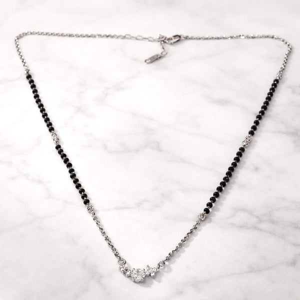 Modern Style Silver Mangalsutra