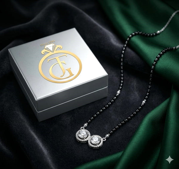 Delicate Chain Silver Mangalsutra