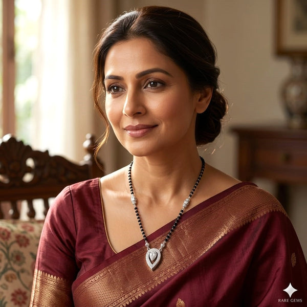 Royal Drop Silver Mangalsutra