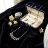 Crystal Drop Silver Mangalsutra