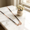Rose Gold Infinity Silver Mangalsutra