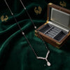 Crystal Touch Silver Mangalsutra