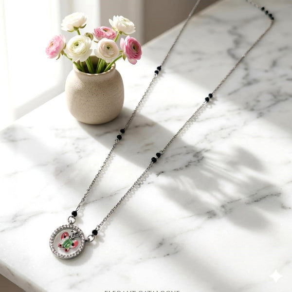 Royal Drop Silver Mangalsutra