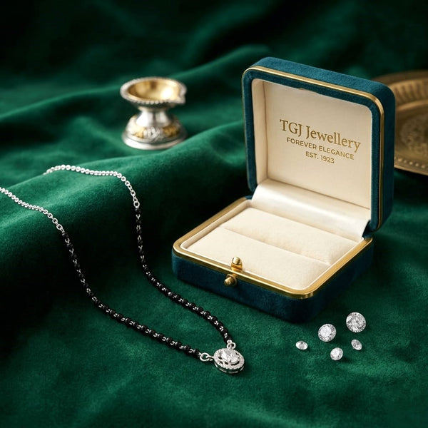 Modern Style Silver Mangalsutra
