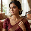 Lotus Charm Silver Mangalsutra