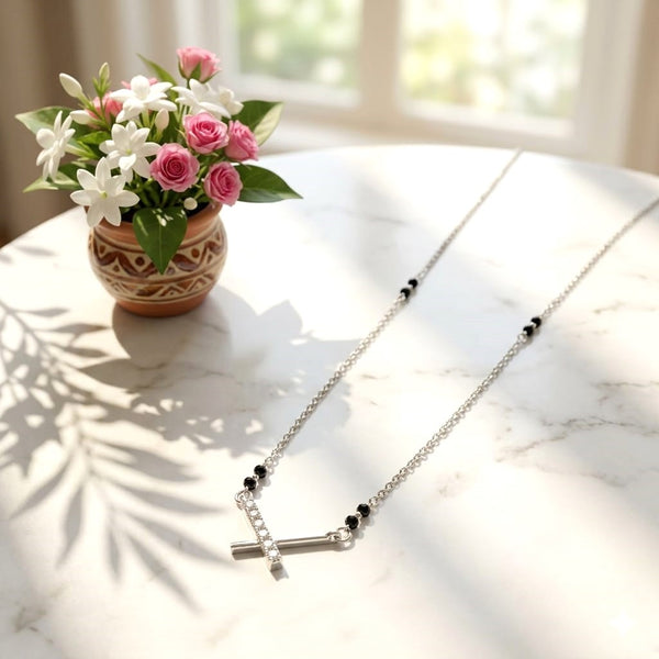 Minimalist Silver Mangalsutra