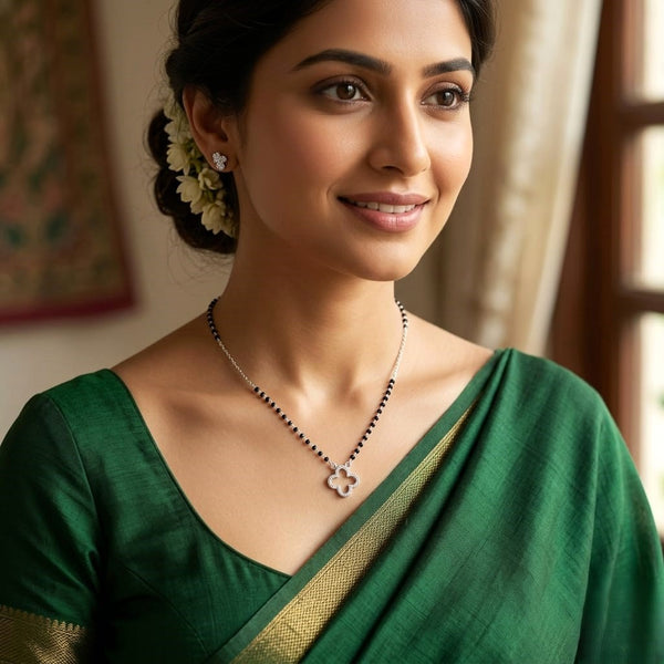 Elegant Silver Mangalsutra