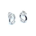 Radiant Loop Silver Earrings