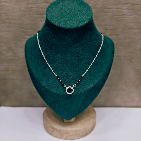 Sparkle Silver Mangalsutra