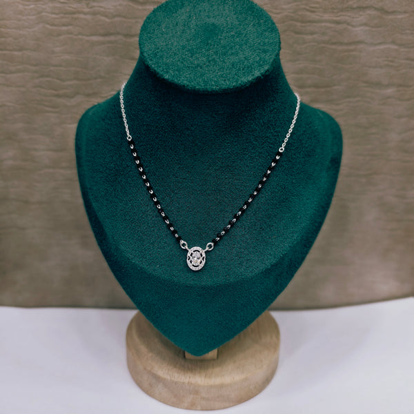 Modern Style Silver Mangalsutra